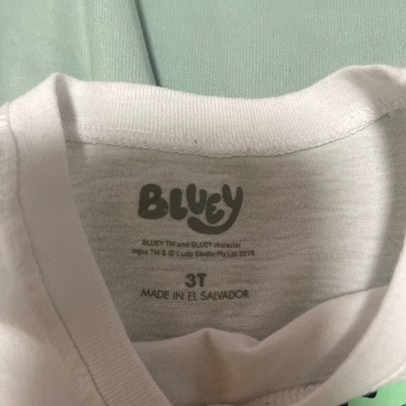 Bluey White Boo Crew Graphic T-Shirt - Picture 3 of 3